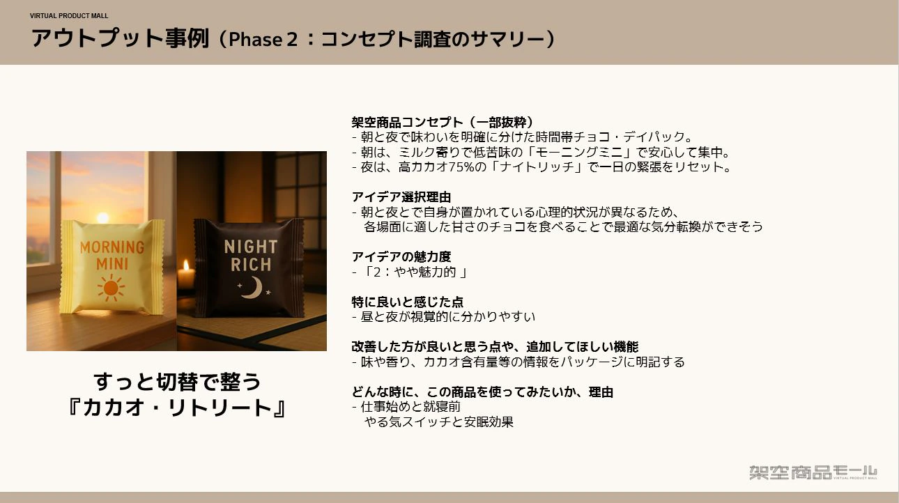 別紙：AIインタビューのアウトプット例